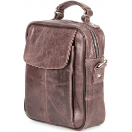 Vintage Чоловіча шкіряна сумка-барсетка маленького розміру в коричневому кольорі SHVIGEL 2400874
