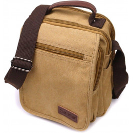 Vintage Чоловіча сумка-барсетка із текстилю пісочного кольору з ручкою  2422229
