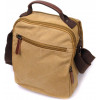 Vintage Чоловіча сумка-барсетка із текстилю пісочного кольору з ручкою  2422229 - зображення 2