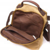 Vintage Чоловіча сумка-барсетка із текстилю пісочного кольору з ручкою  2422229 - зображення 6