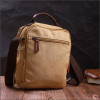 Vintage Чоловіча сумка-барсетка із текстилю пісочного кольору з ручкою  2422229 - зображення 8