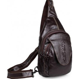 Vintage Сумка рюкзак на одне плече з оригінальним клапаном під рептилію  (14559)