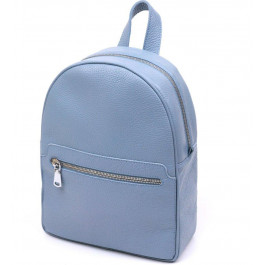 Vintage Шкіряний жіночий рюкзак блакитного кольору Shvigel (16303)