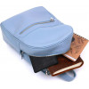 Vintage Шкіряний жіночий рюкзак блакитного кольору Shvigel (16303) - зображення 5