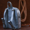 Vintage Шкіряний жіночий рюкзак блакитного кольору Shvigel (16303) - зображення 8