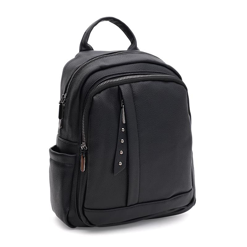 Monsen Жіночий рюкзак з екошкіри чорний  C1nn-6939bl-black - зображення 1