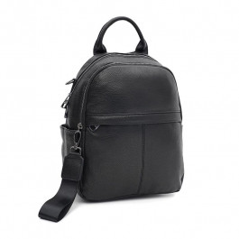 Ricco Grande Рюкзак-сумка жіночий шкіряний чорний  K18095bl-black