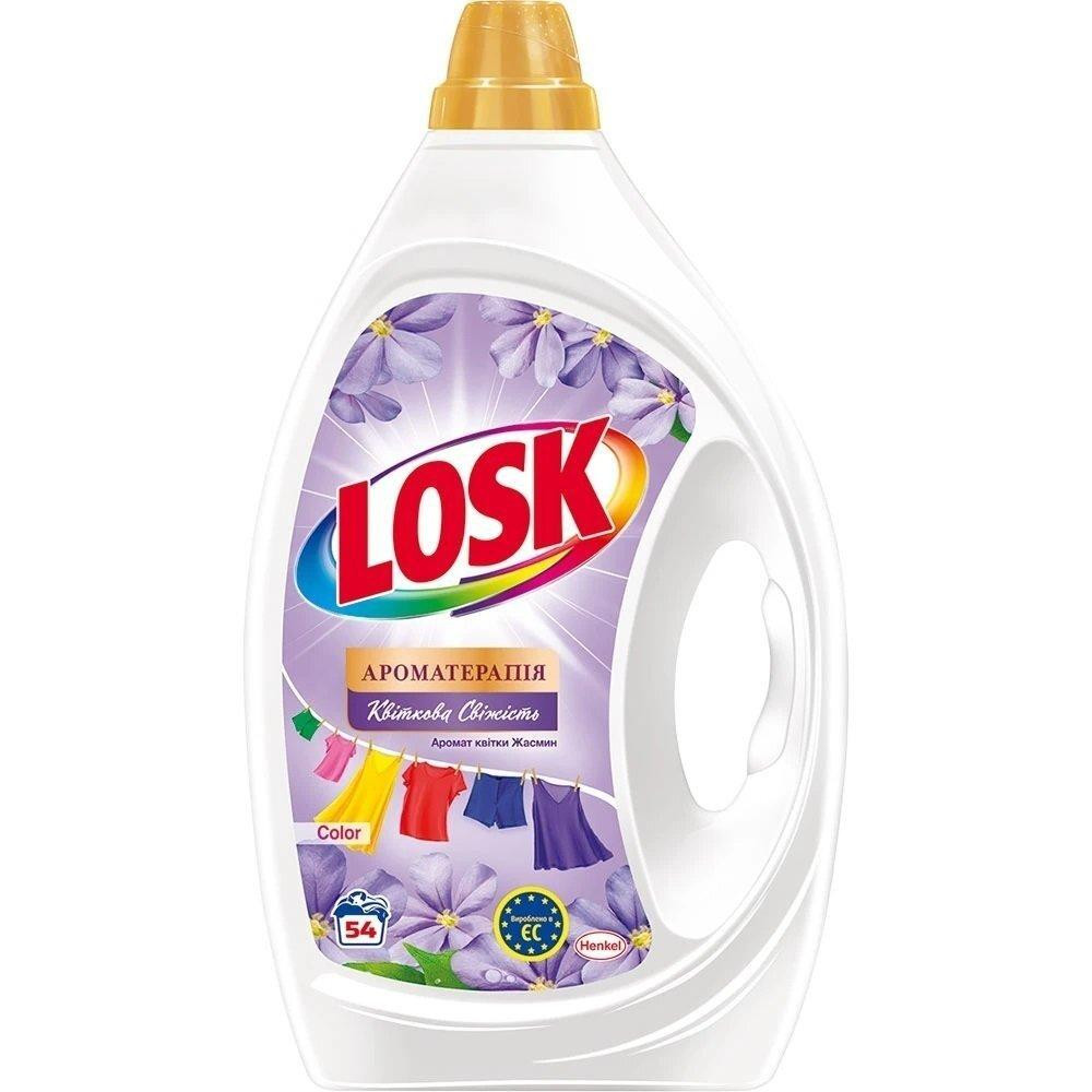 Losk Гель для прання  Color Ефірні олії та аромат квітки жасмину 2,430л (9000101561135) - зображення 1