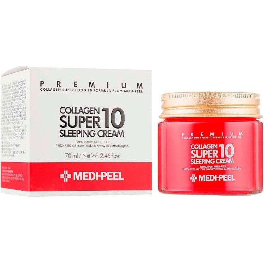 Medi-Peel Омолаживающий ночной крем для лица с коллагеном  Collagen Super10 Sleeping Cream 70 мл (880940934238 - зображення 1