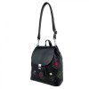 Alba Soboni Сумка-рюкзак з екошкіри чорна з вишивкою  230273-133488 - зображення 1