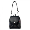 Alba Soboni Сумка-рюкзак з екошкіри чорна з вишивкою  230273-133488 - зображення 2