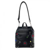 Alba Soboni Сумка-рюкзак з екошкіри чорна з вишивкою  230273-133488 - зображення 3
