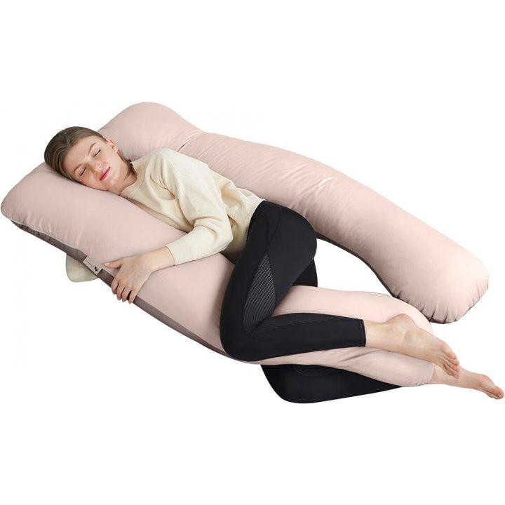 Sleepingg Подушка для вагітних та відпочинку  U-Shape форми Антиалергенне волокно з наволочкою та блискавкою Б - зображення 1