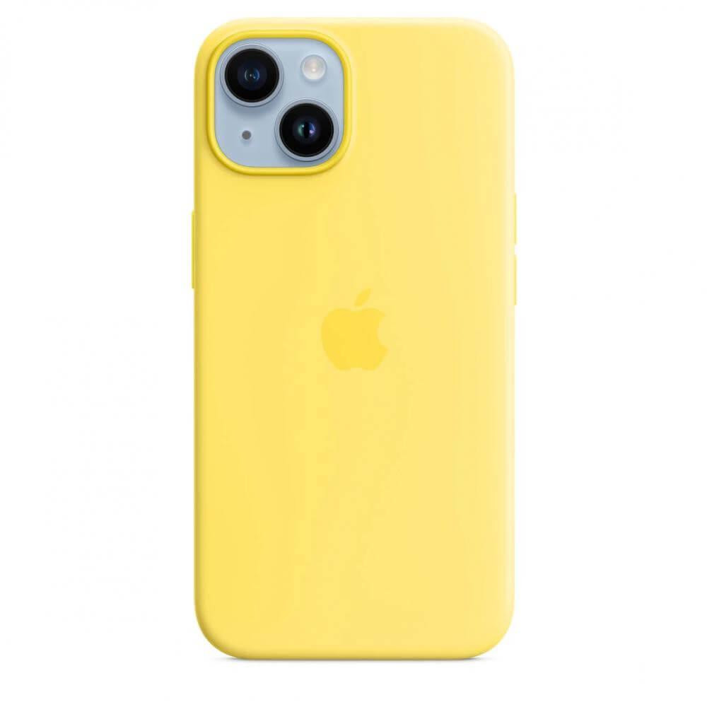 Apple iPhone 14 Silicone Case with MagSafe - Canary Yellow (MQU73) - зображення 1