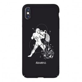   TOTO Full PC Print Case Apple iPhone X/XS #164_Aquarius Black