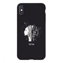   TOTO Full PC Print Case Apple iPhone X/XS #162_Gemini Black