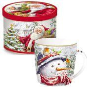 Easy Life Кружка Christmas Time Santa & Snowman 350мл R0117#CTSS/2