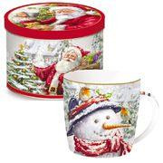   Easy Life Кружка Christmas Time Santa & Snowman 350мл R0117#CTSS/2