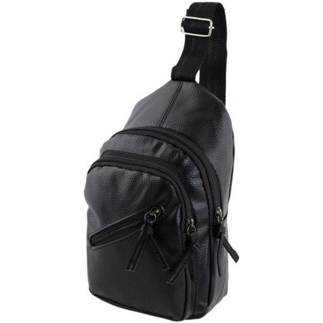 TRAUM Мужская сумка-слинг  черная (7172-58) - зображення 1