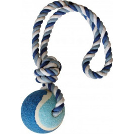 Croci Игрушка для собак  Канат грейфер с петлей и мячиком 40 см Голубой (8023222093072)