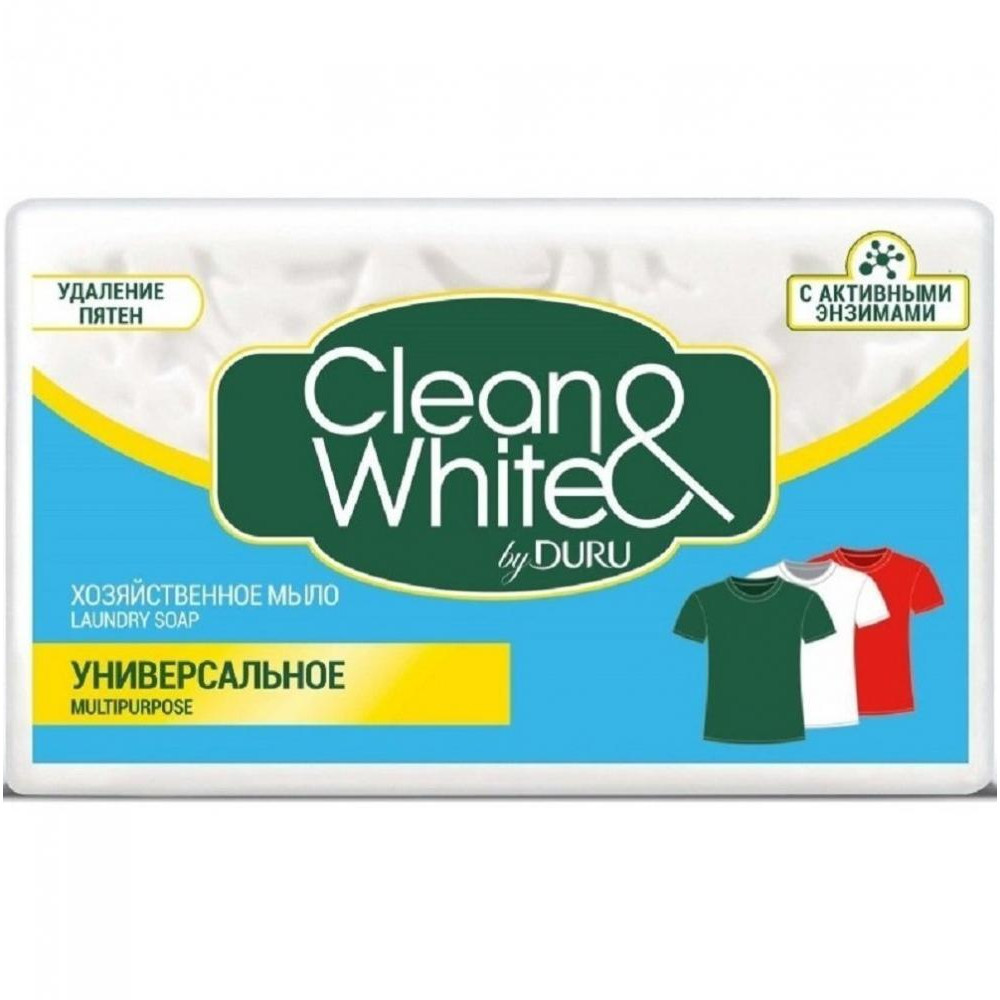 Duru Мило для прання  Clean&White Господарське Універсальне 4 x 120 г (8690506521899) - зображення 1