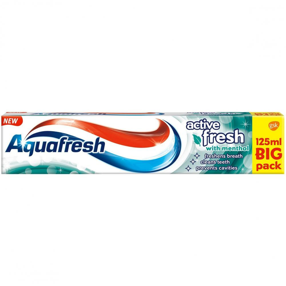 Aquafresh Зубная паста  Заряд свежести 125 мл (5054563087041) - зображення 1