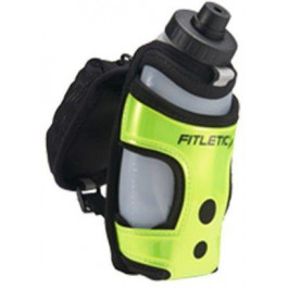 Fitletic Сумка на руку  Hydra Pocket для пляшки + пляшка 250 мл Чорна/зелена (HH12-06)