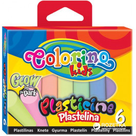 Colorino Пластилин Флуоресцентный 6 цветов 100 г (42680PTR)