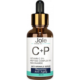 Jole Cosmetics Сыворотка от морщин  С+P Anti-Wrinkle Serum с витамином С и комплексом Пептидов 30 мл (4820243881244