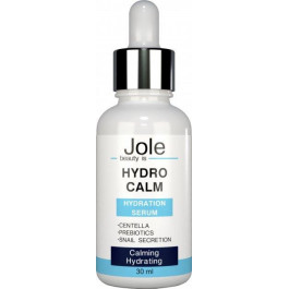 Jole Cosmetics Сыворотка для лица  Hydro+Calm Serum с муцином улитки, центеллой и пребиотиками 30 мл (4820243881374