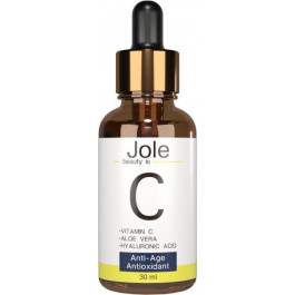 Jole Cosmetics Омолаживающая сыворотка  Vitamin С Serum с гиалуроновой кислотой и витамином С 30 мл (4820243880971)