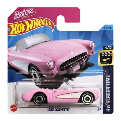 Hot Wheels Barbie The Movie 1956 Corvette Screen Time 1:64 HKG52 Pink - зображення 1