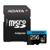 ADATA 256 GB microSDXC UHS-I Premier A1 + SD adapter AUSDX256GUICL10A1-RA1 - зображення 1