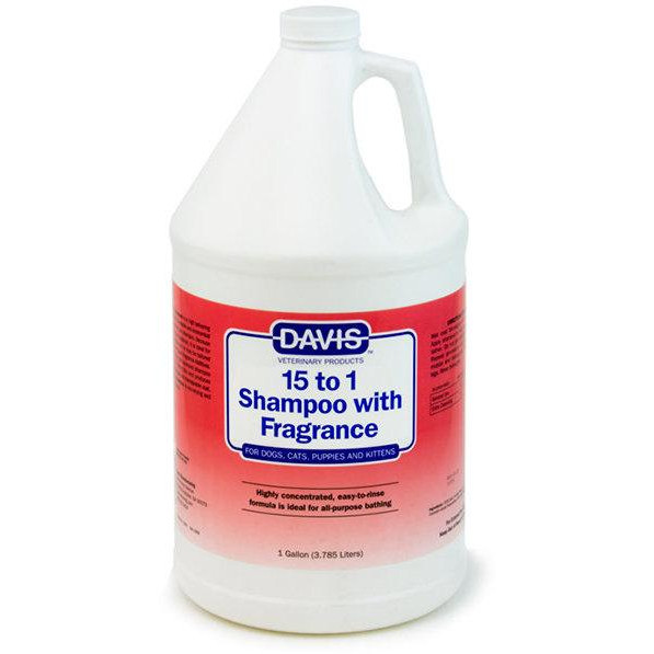 Davis Veterinary Шампунь-концентрат  15 to 1 Shampoo Fresh Fragrance 15: 1 з ароматом свіжості для собак, котів 3.8 л - зображення 1