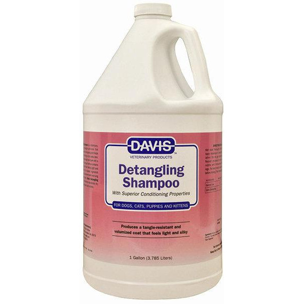 Davis Veterinary Шампунь-кондиціонер концентрат  Detangling Shampoo від колтунів для собак, котів 3.8 л (52259) - зображення 1