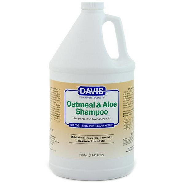 Davis Veterinary Шампунь-концентрат  Oatmeal & Aloe Shampoo гіпоалергенний для собак і котів 3.8 л (52292) - зображення 1