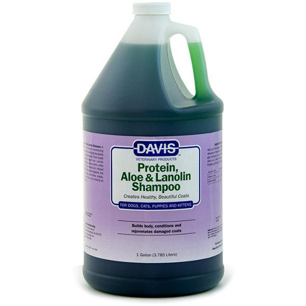 Davis Veterinary Шампунь-концентрат  Protein & Aloe & Lanolin Shampoo для собак, котів 3.8 л (52264) - зображення 1