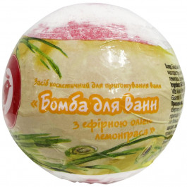 Auchan Бомба для ванн  З ефірною олією лемонграсу, 140 г