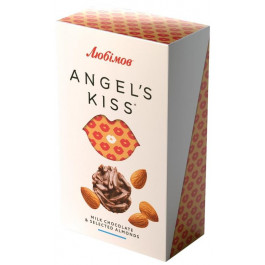 Любимов Цукерки  Angel's kiss молочний шоколад з мигдалем, 100 г (4820240031079)