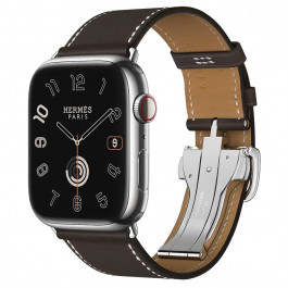 Apple Watch Hermes Series 9 LTE 45mm Silver S. Steel w. Ebene D. Buckle (MRQP3+H074198CJ46)