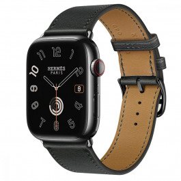Apple Watch Hermes Series 9 LTE 45mm Space Black S. Steel Case w. N. Tour (MRQQ3+H078741CZ89)