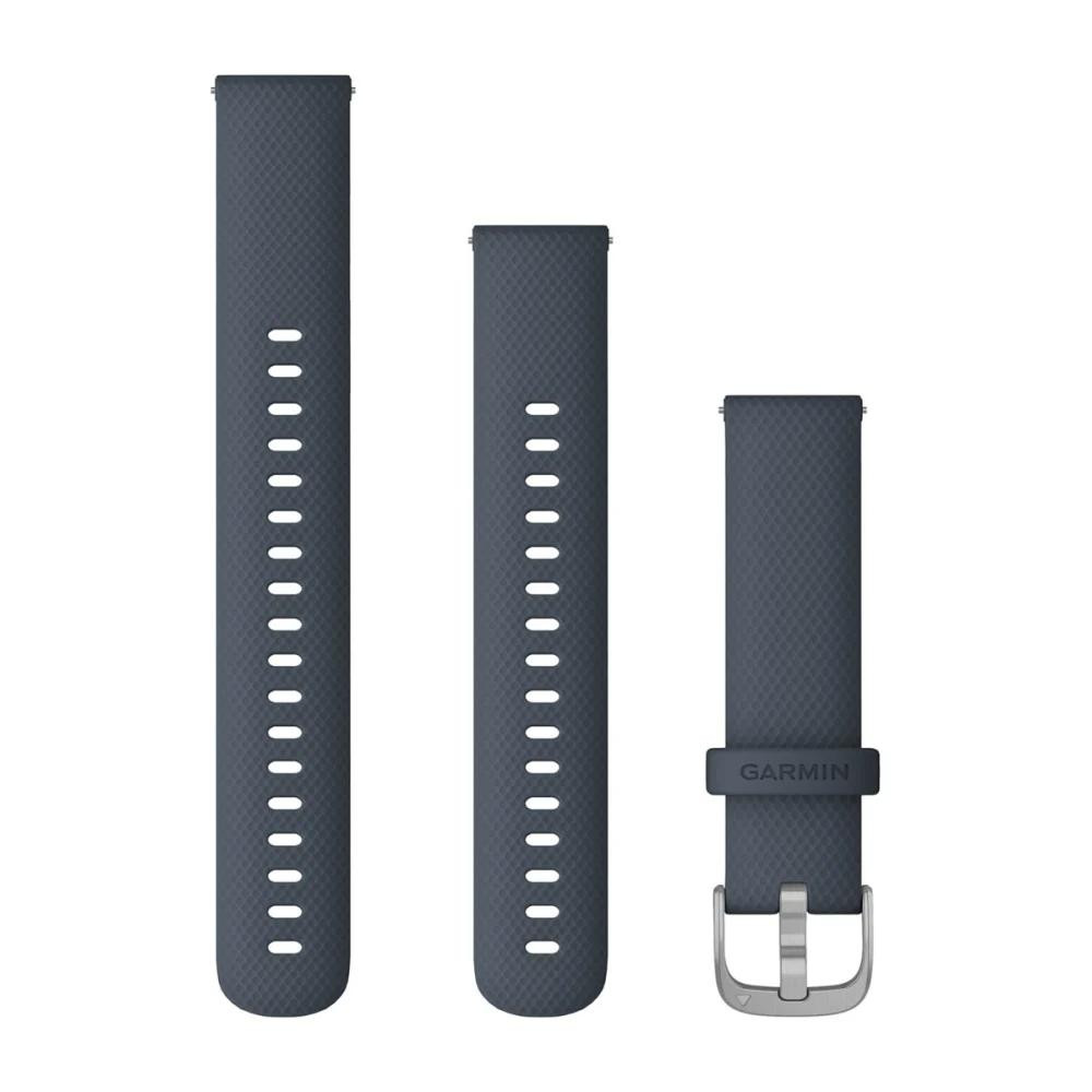 Garmin Ремінець  Quick Release Vivomove 3S Band 18mm, Silicone Band, Sliver/Blue (010-12924-30) - зображення 1