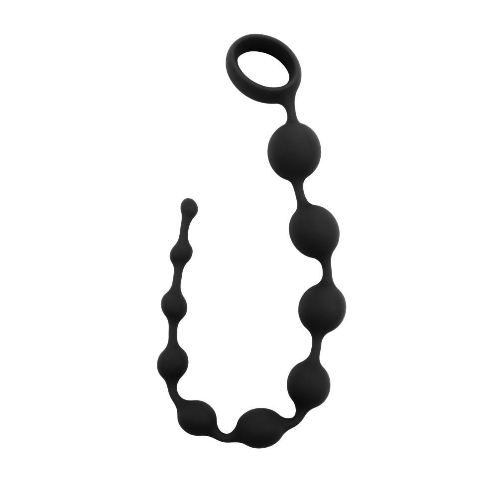 Chisa Novelties CH63362 Анальная цепочка силикон Chisa 12'' Black Mont Playful Beads (CH63362) - зображення 1