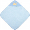 Canpol babies Полотенце с капюшоном для младенцев 85x85см КОРОЛЬ, (26/800_blu) - зображення 1