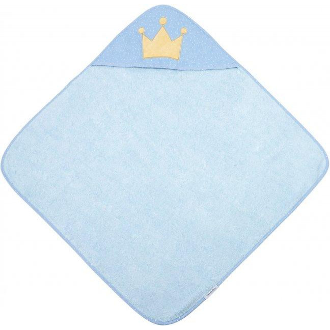 Canpol babies Полотенце с капюшоном для младенцев 85x85см КОРОЛЬ, (26/800_blu) - зображення 1