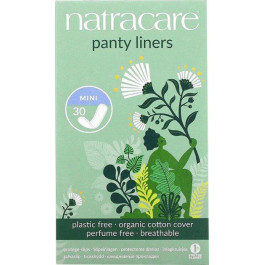 Natracare Ежедневные прокладки  Мини (Panty Liners Mini Breathable) из органического хлопка 30 шт (78212600300