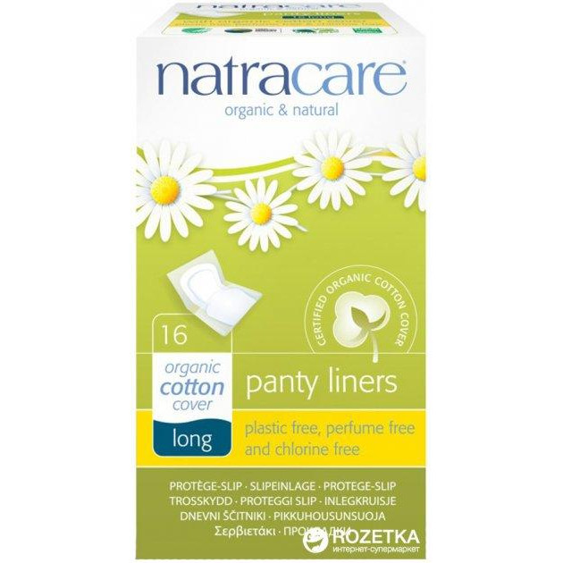 Natracare Ежедневные прокладки  Длинные в индивидуальной упаковке (Ultra Thin Panty Liners) из органического х - зображення 1
