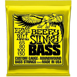 Ernie Ball Струны для бас-гитары Beefy Slinky Bass Nickel Wound 65/130 P2840