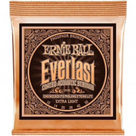 Ernie Ball P2550 Everlast Extra Light Phosphor Bronze Acoustic 10/50