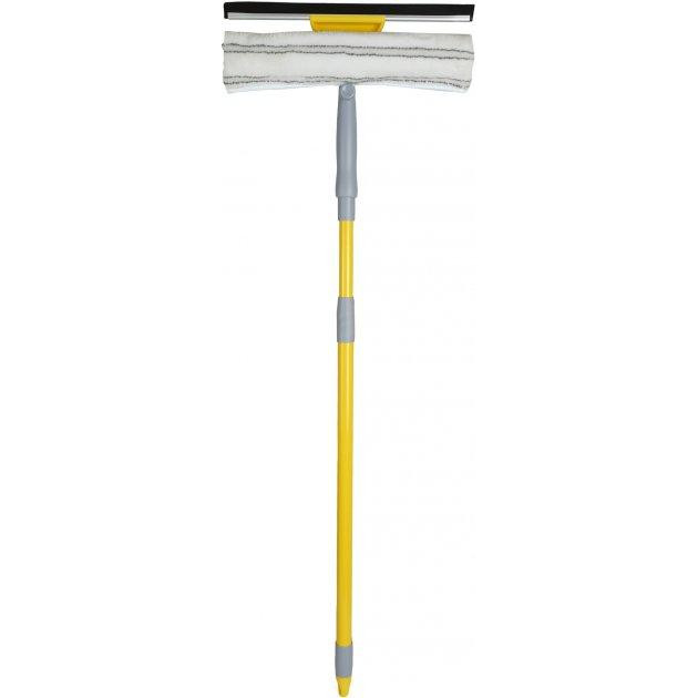 Ecofabric Швабра для миття вікон  2 в 1 насадка з мікрофібри 30 см ручка телескоп 75-120 см (EF-3020) - зображення 1